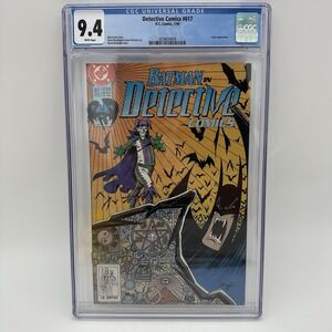 DETECTIVE COMICS 617 CGC 9.4 WHITE PAGES VAMPIRE‎ BATMAN JOKER DC COMIC 1990